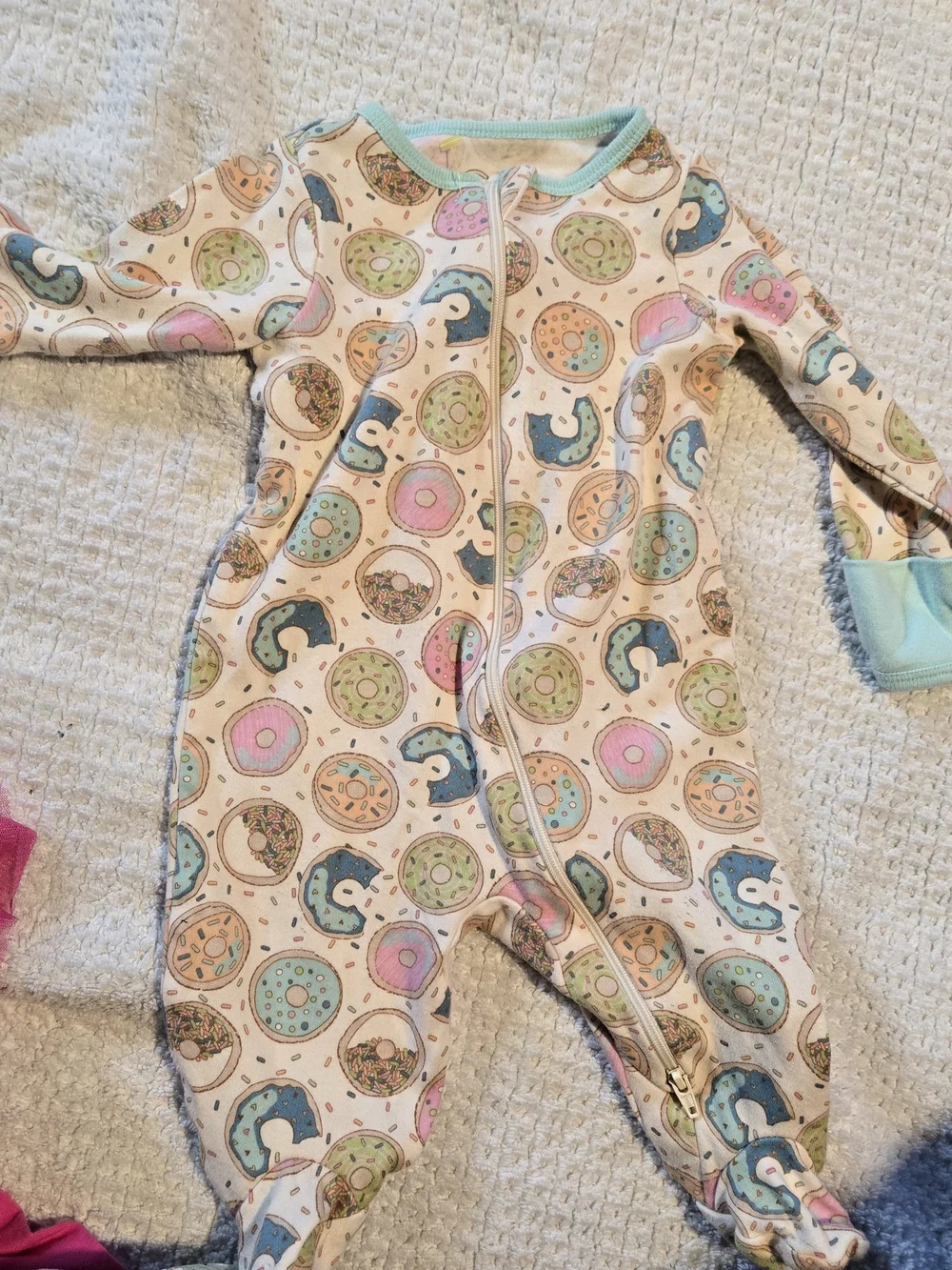 Assorted Baby Girls Sleepwear Set - Pink, Green, Cream 0-3mo